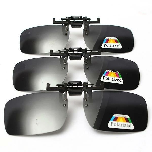 

bikight polarized clip on sunglasses glasses lens uv400 sun glasses clear driving goggles outdoor cycling, Black