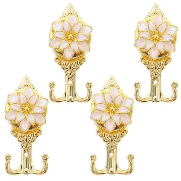 

other home decor 4pcs double coat hooks nice flower holders wall hanging