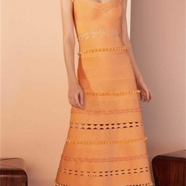 

dark orange hollow out aline rayon bandage up party pretty dress x17h, White