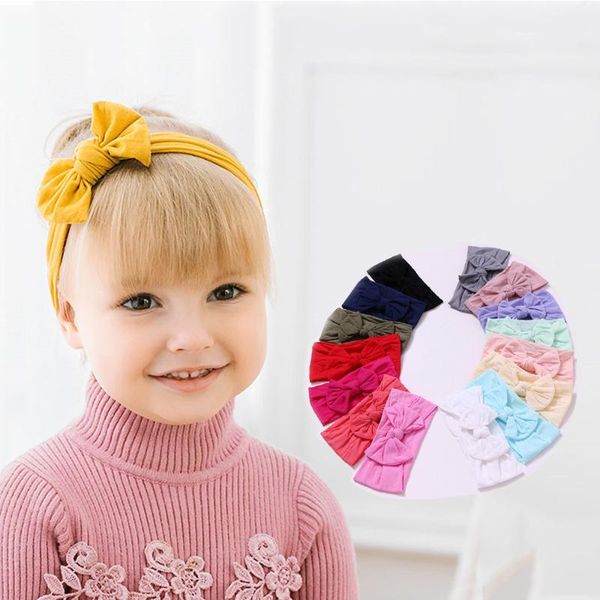 

27pc bow headband for girls elastic nylon headwraps for baby girls soft headwear toddler baby hair accessories wholesale, Slivery;white