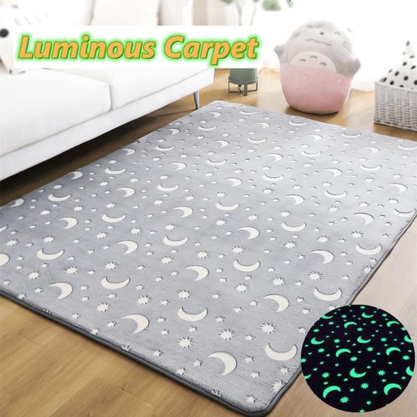 

carpets night glowing carpet for living room plush area rug children bedroom floor mat luminous bedside home decor