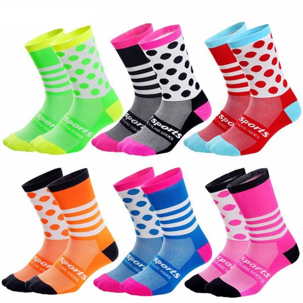 

sports socks professional cycling outdoor breathable climbing hiking walking running football basketball fitness, Black