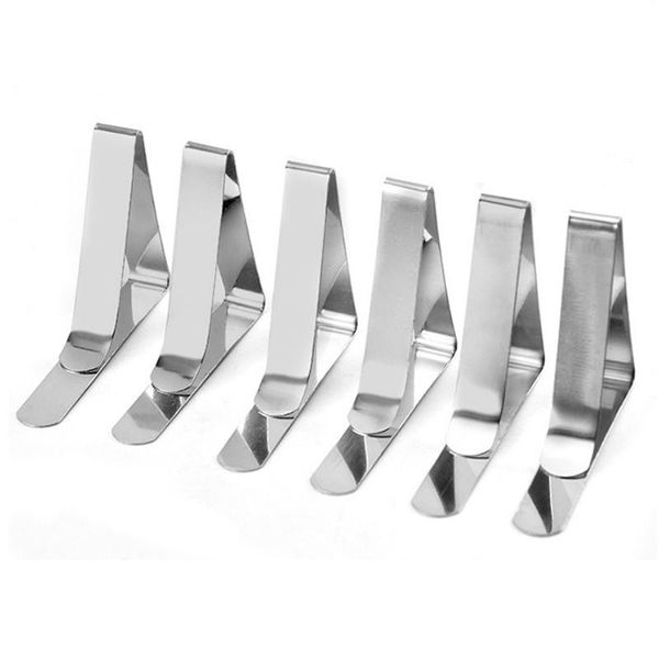 

6pcs clip stainless steel tablecloth clip cloth cover