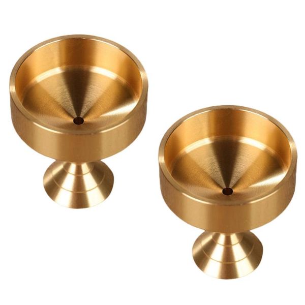 

candle holders 2pcs stand copper art holder temple hall use retro candlestick