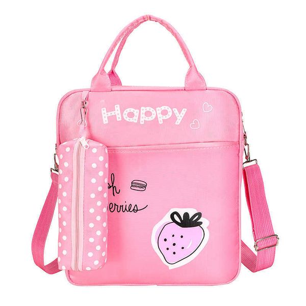 

cartoon strawberry tutorial bag 2021 new schoolbag for primary school students women large capacity handbag waterproof