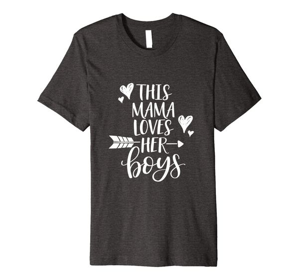 

this mama loves her boys funny mom shirt with sayings gift, White;black
