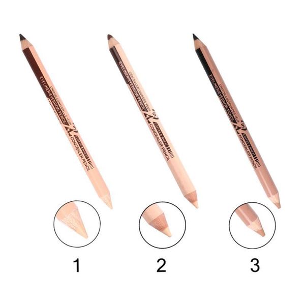 

eyeliner waterproof makeup tool dual-use pen eyebrow pencil concealer eye fast dry make up tools 2021 tslm1