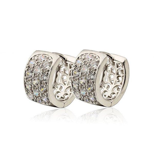 

hoop & huggie cristal earrings for women brinco argola boucles d'oreilles oorbellen orecchini cerchio pendientes aros aretes earing e22, Golden;silver