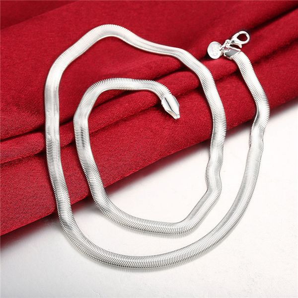 

6m soft snake bone sterling silver plated necklace dmsn193 size 16-24 inchs ; fashion 925 silver plate necklaces jewelry chain
