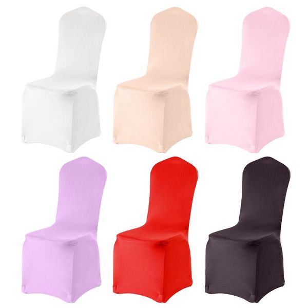 

chair covers wedding banquet stretch spandex seat cover for living room universal all-inclusive slipcover dining decor