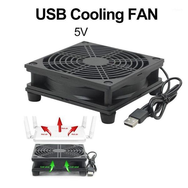 

9cm/12cm cooling fan dc 5v usb power supply quiet for router tv set-box radiator cooler1