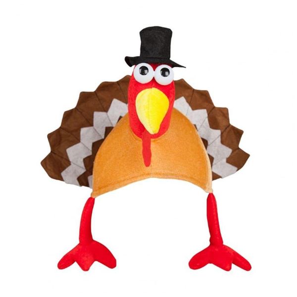 

party decoration turkey hat novelty cute velvet cotton thanksgiving costume holiday