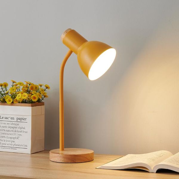 

table lamps nordic led desk lamp adjustable modern bedside for bedroom kid child book reading study office lampe de bureau