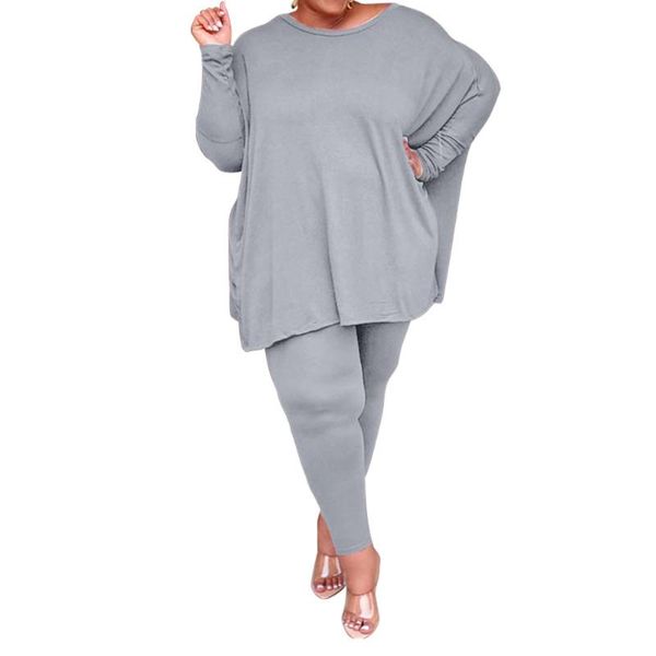 

big women plus size pant sets plus size two piece set 4xl 5xl long sleeve and jogging femme tracksuit 2 piece sets outfits, White