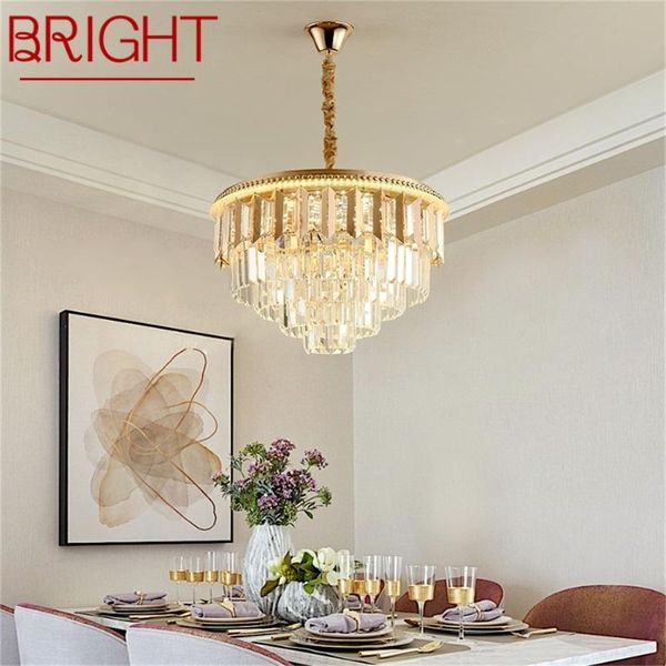 

chandeliers bright gold chandelier pendant lamp postmodern luxury light home led fixture for living dining room