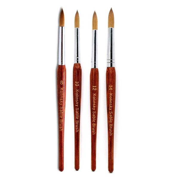 

nail brushes 1pc professional art brush wood handle gel builder manicure nails drawing tools d5bf, Yellow