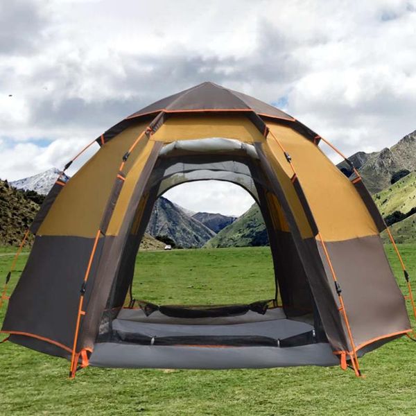 

tents and shelters 5-8 people fully automatic camping tent portable outdoor waterproof windproof -up large family travel instant setup