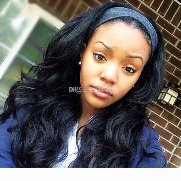 

new arrivel 8a glueless full lace wigs brazilian virgin hair body wave lace front wig full lace human hair wigs for black women, Black;brown