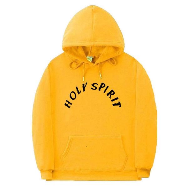 

2021 new hoodies streetwear holy spirit men hoodie kanye west couple clothes sudadera harajuku hoody sweatshirt m6bd, Black