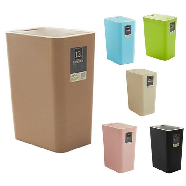 

waste bins 12l bathroom trash can toilet kitchen bin dustbin garbage press lid