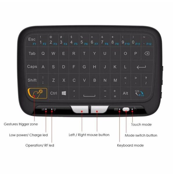 

keyboards eastvita for pc android tv box ps3 wireless keyboard 2.4ghz mini full screen mouse touchpad combo