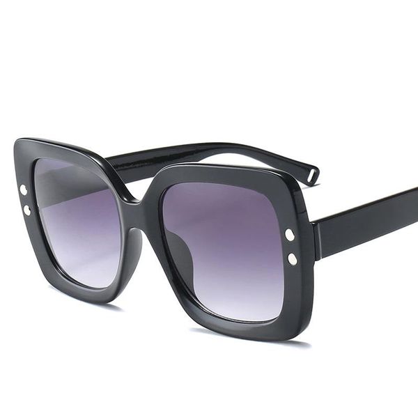 

vintage sunglasses transparent glasses women big oversized gradient sun designer eyewear frame sunglasses lady uv400 glasses for luxury uhbb, White;black