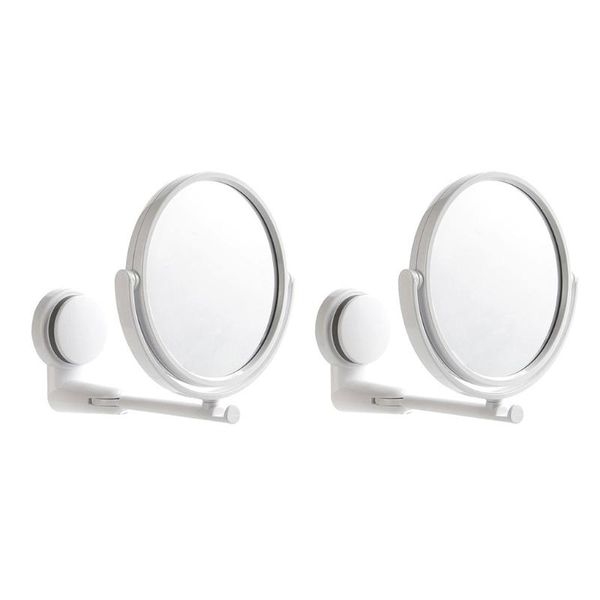 

mirrors folding makeup mirror wall mount vanity without drill swivel bathroom suction arm extend shaving