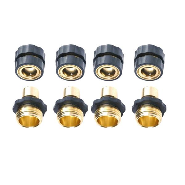 

watering equipments 4 pairs universal garden hose quick connect kit set brass tap adapter connector tool