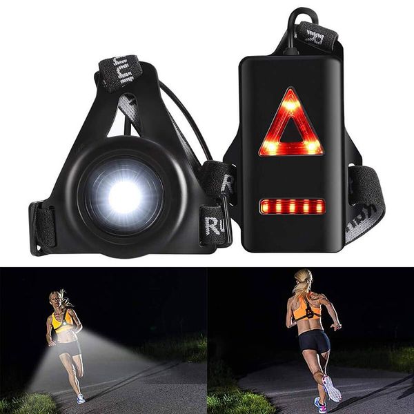 

usb charge chest lamp hiking camping safety tools night outdoor sport running lights q5 led night run warning lights