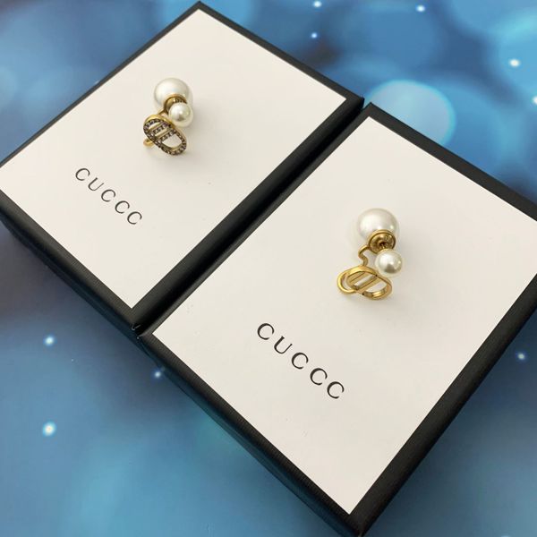

70% off luxury jewelry family's new letter ear clip earrings in 2021, Golden