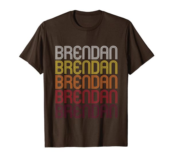 

Brendan Retro Wordmark Pattern - Vintage Style T-shirt, Mainly pictures