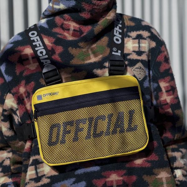 

2021 new waist pack chest rig hip hop functional chest bag cross shoulder bag adjustable tactical vest streetwear bags