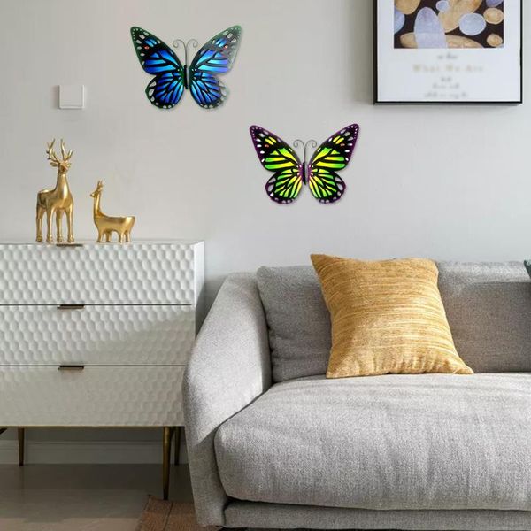 

decorative objects & figurines 3d crystal butterfly wall stickers creative butterflies with diamond home decor kids room decoration art deca