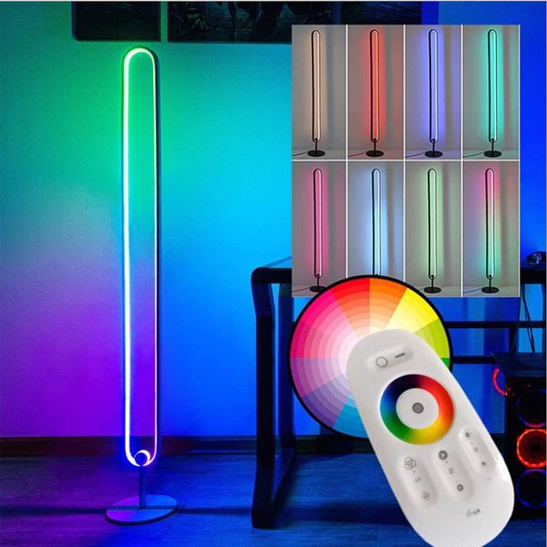 

floor lamps home decorations night light rgb standing for living room bedroom modern table lamp smart app remote control