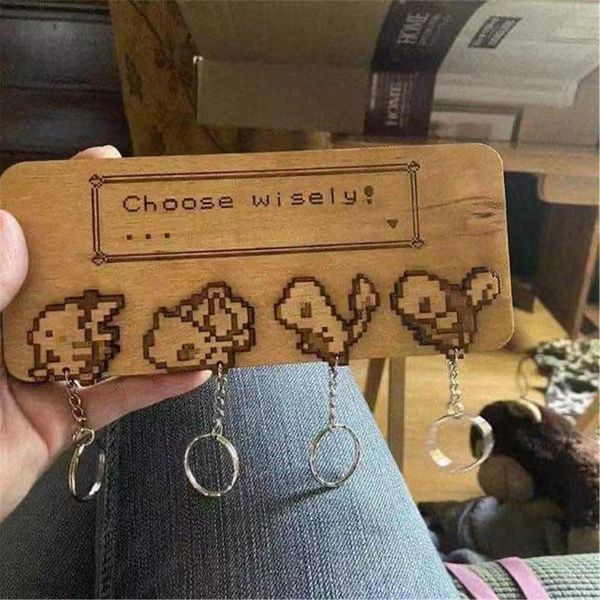 

hooks & rails keys holder 4 hook storage rack hanger decor room hanging gifts home entrance door retro wood key wall organizer