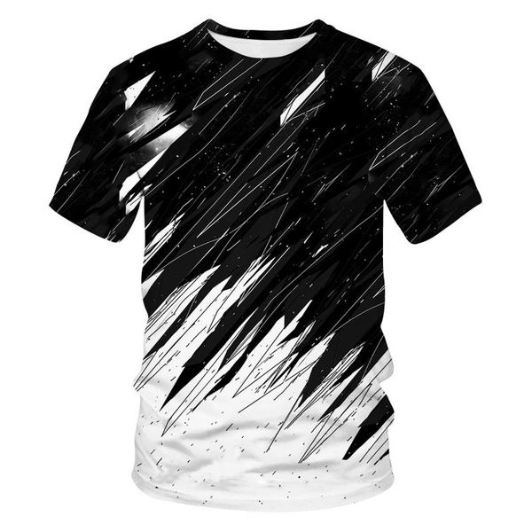 

men's t-shirts summer fashion printed round neck short sleeve casual breathable pullover t-shirt comfortable masculino blusas 2021, White;black