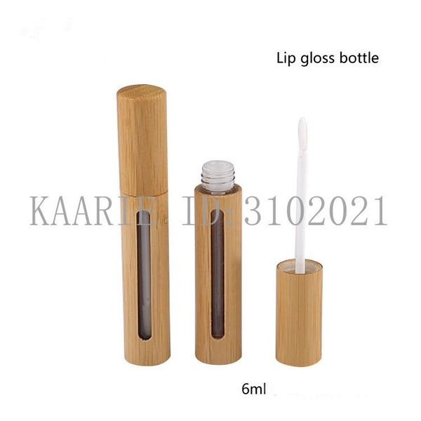 

storage bottles & jars 6ml bamboo cosmetic packing bottles, lip gloss container, liquid lipstick tube, paint oil beauty makeup tool