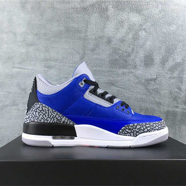 

jumpman 3 3s shoe blue cement mens basketball shoes366y