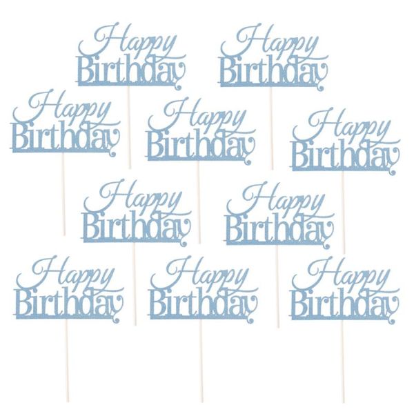 

other festive & party supplies 10 pcs cake er decorations (blue)