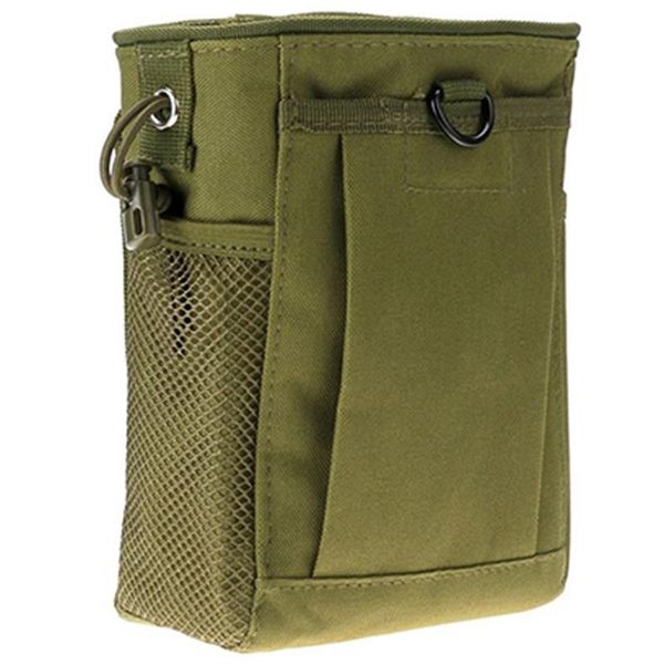 

outdoor bags molle system hunting magazine dump drop pouch recycle waist pack ammo accessories bag,green
