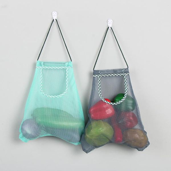 

storage bags mesh bag totes multi-purpose reusable shopping grocery long handle fruit vegetable net sorting
