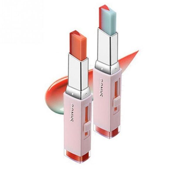 

lip gloss 1pc v shape gradient color double lipstick moisturizing long lasting waterproof tools