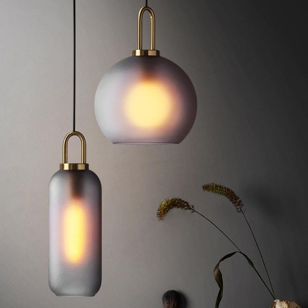 

pendant lamps vintage postmodern nordic lights jar hanging lamp bar light suspended glass creative dining room restaurant