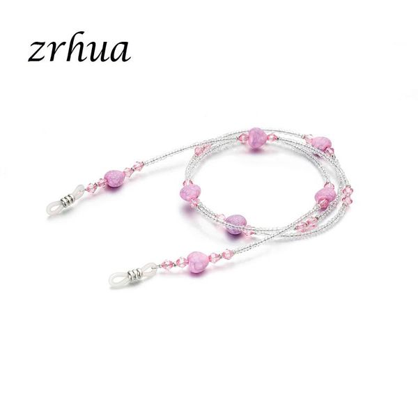 

other fashion accessories reading glasses chain for women colorful beads sunglasses cords beaded eyeglass lanyard hold straps black eyewear, Silver