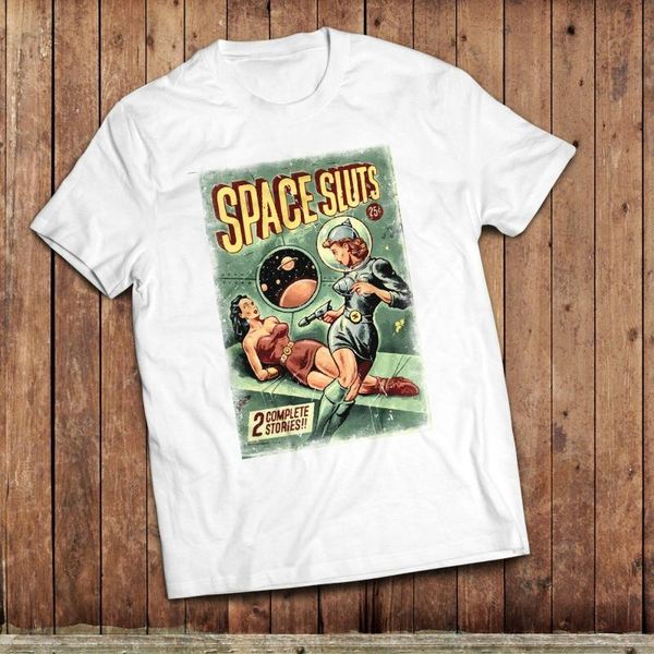 

men's t-shirts retro sci-fi t-shirt, amazing story,, White;black