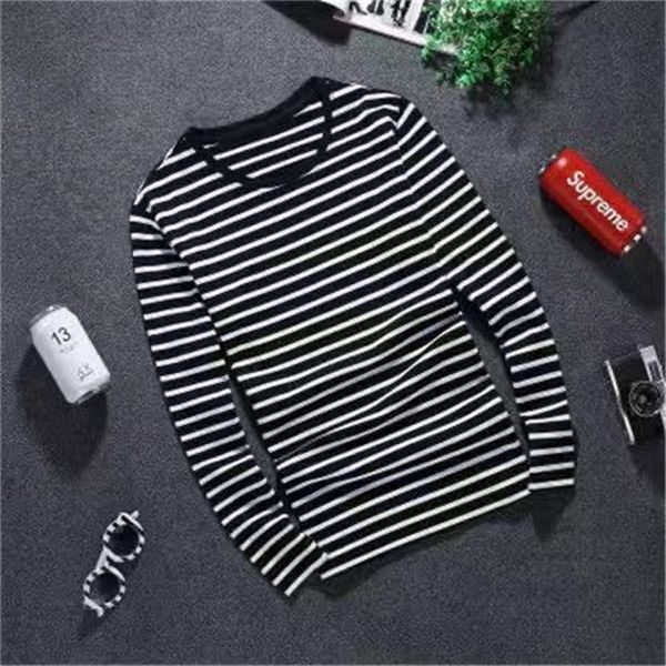 

striped collar, male/female sleeve warm jacket bottom shirt, shirt 7cnz, White