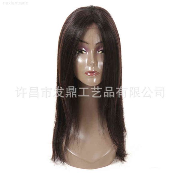 

13 * 4 wig female front lace heaear straight hair, Black