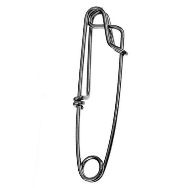 

10pcs heavy duty stainless steel longline close eye snap clips long line fishing