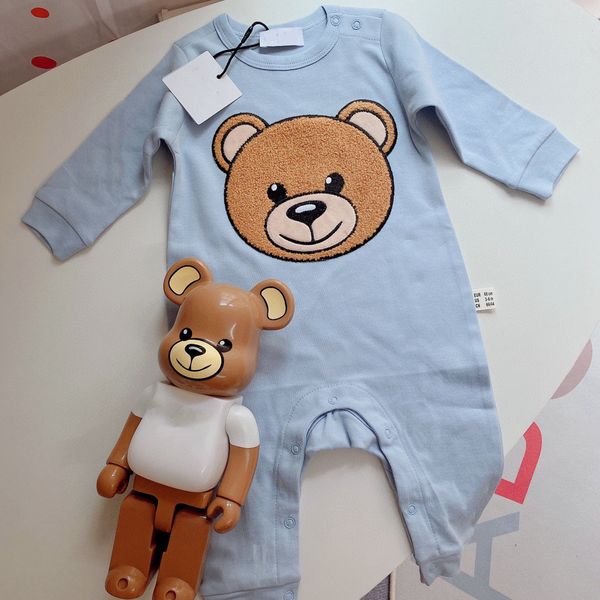 

autumn infant baby boys girls rompers newborn girl cotton jumpsuits winter toddler sleeping overalls, Blue