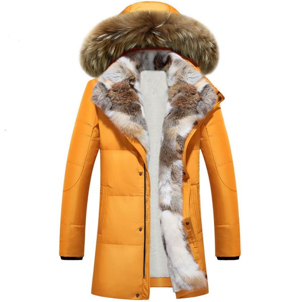 

2021 New Long Hooded Parkas Men Thick Warm Mens Winter Jacket Male Plus Size S-5xl Brand Clothing Man Coat Fur Collar Overcoats 3K6G, Black
